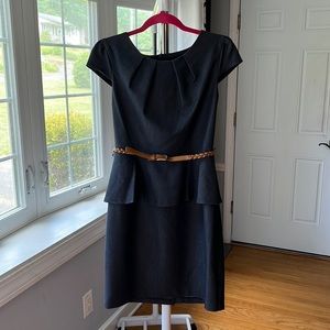 Chambray dress with belt